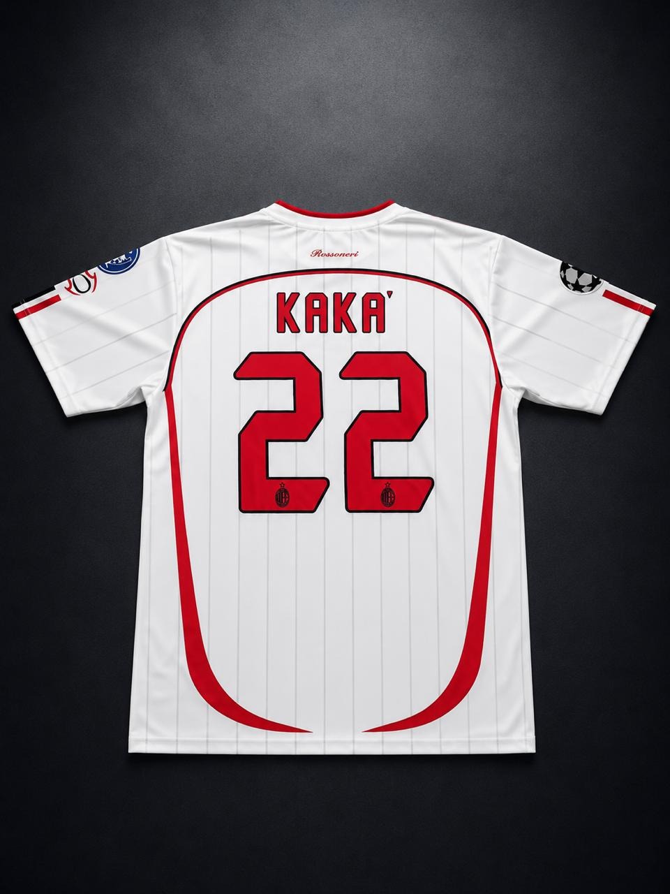 AC Milan 2006/07 Champions League Final Jersey – Kaká – Back