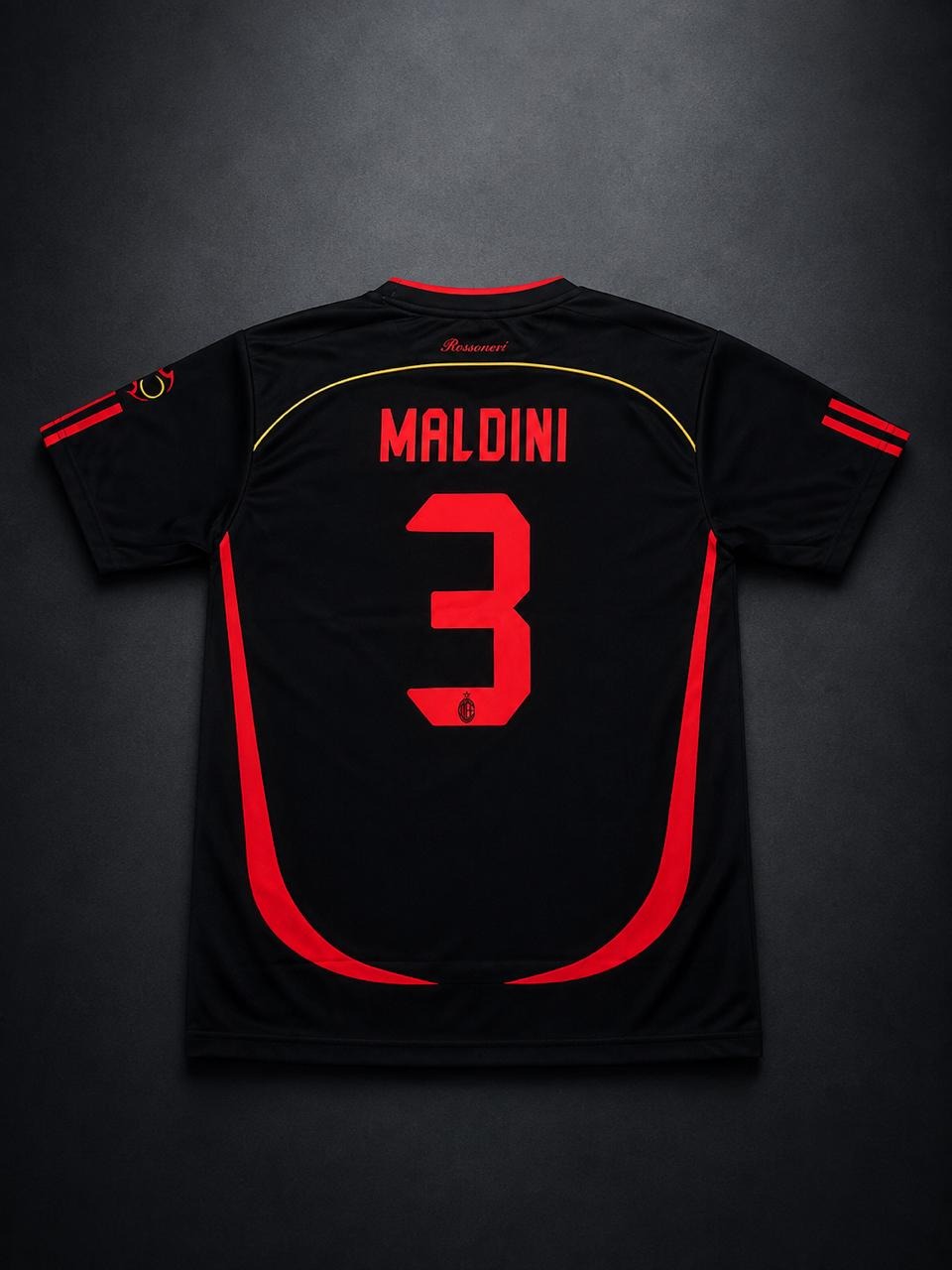 AC Milan 2006/07 Champions League Final Jersey – Maldini – Back