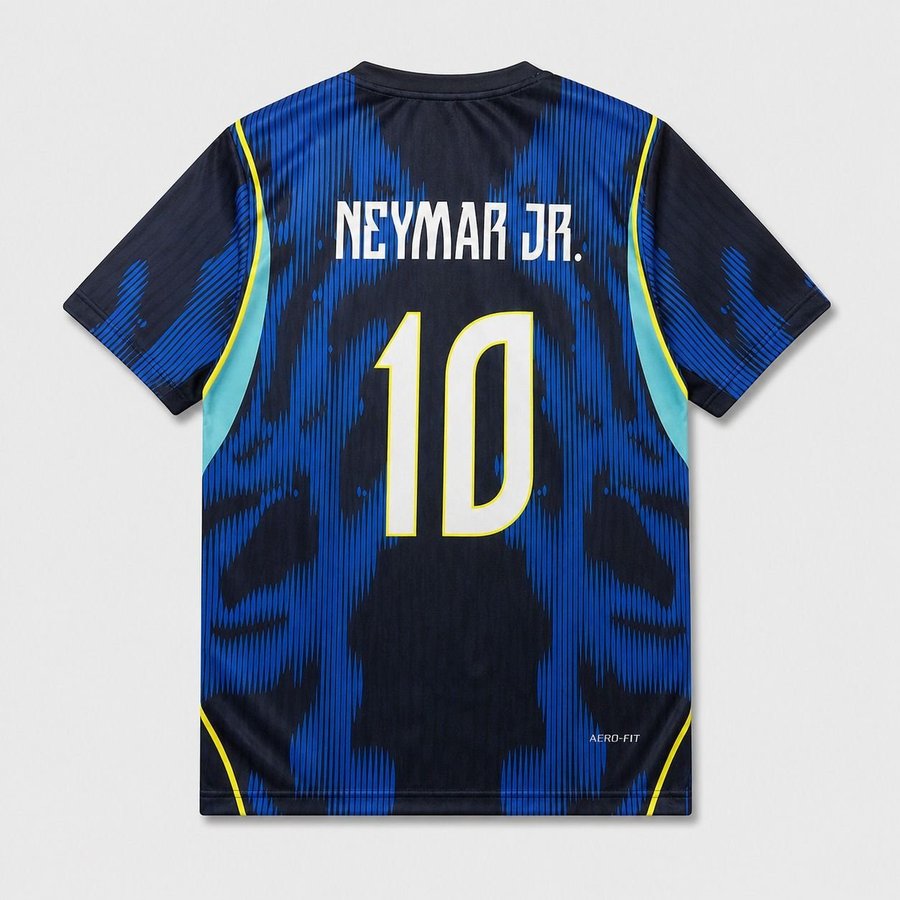 Brazil Away Jersey (Embroidery) – Back